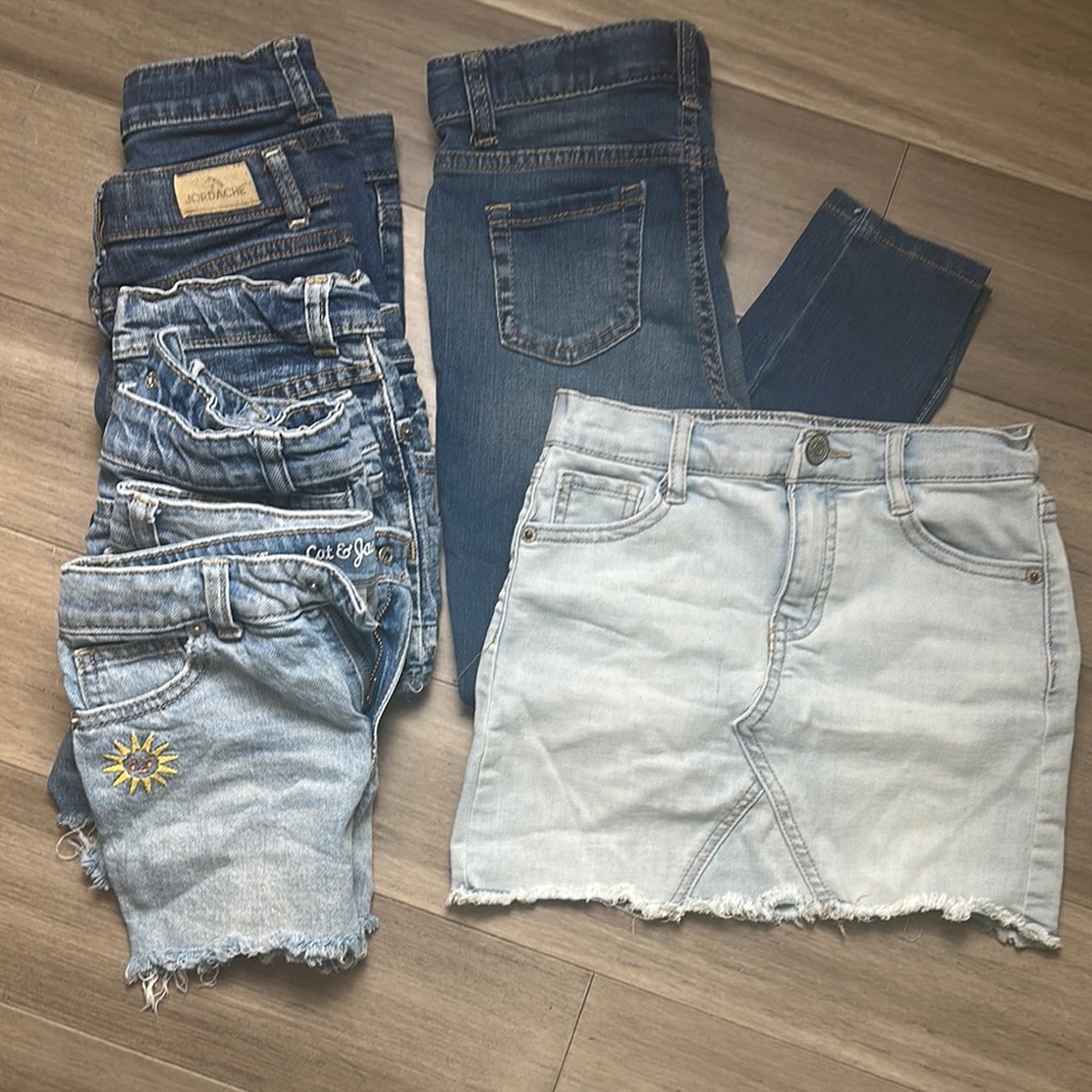 Girls Denim Lot size S 6/6x excellent condition